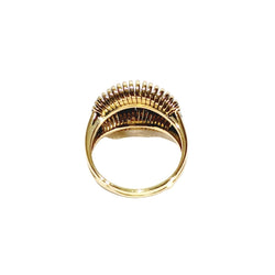 Bague Dôme en or jaune et diamants - Castafiore