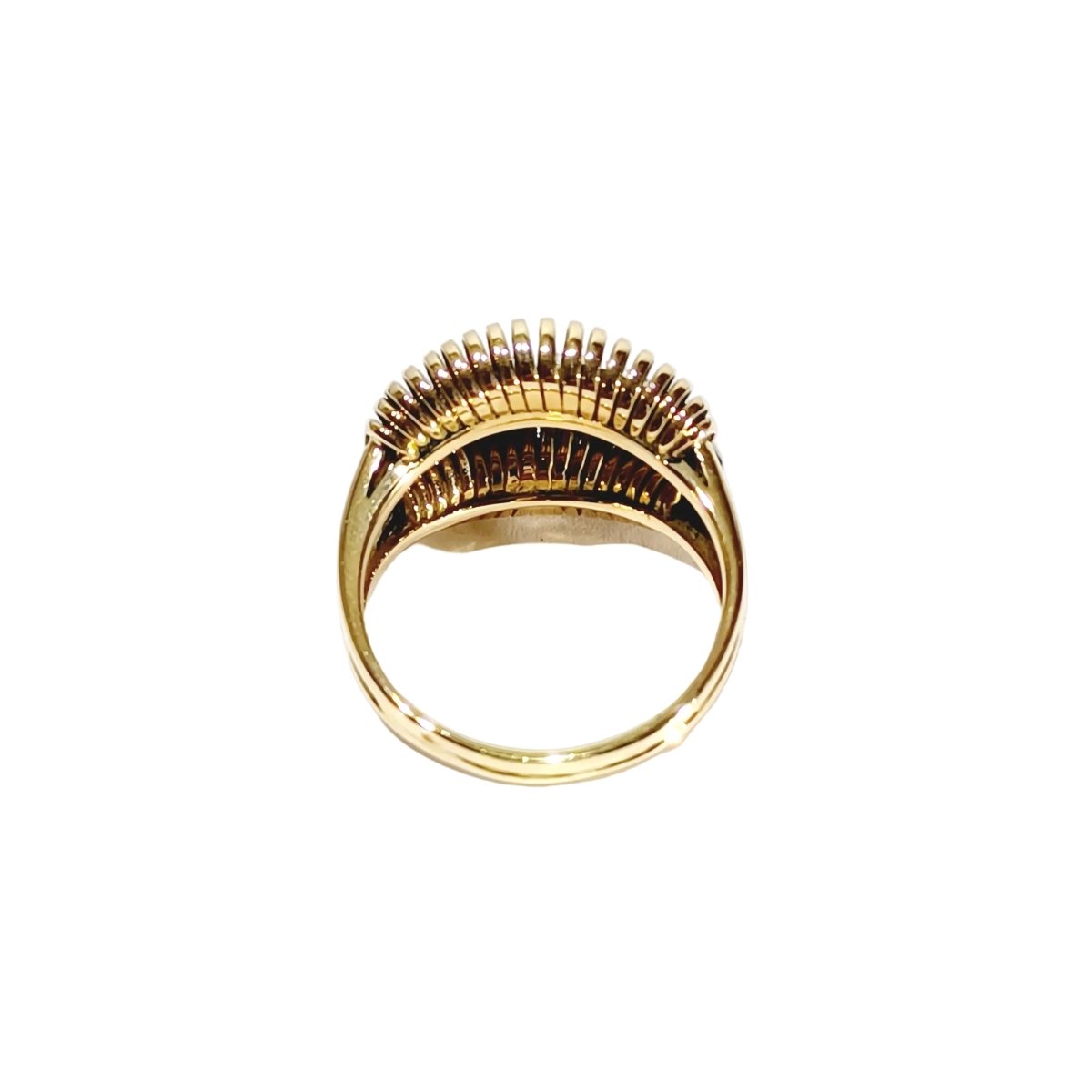 Bague Dôme en or jaune et diamants - Castafiore