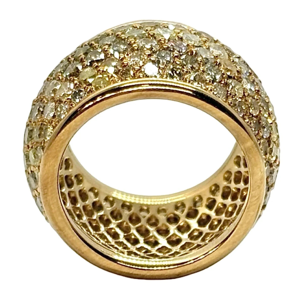 Bague Dôme en or jaune et diamants - Castafiore