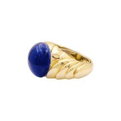 Bague Dôme en or jaune et lapis - lazuli - Castafiore