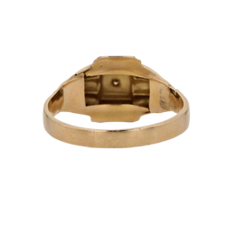 Bague Dôme en or jaune, or blanc et diamant - Castafiore