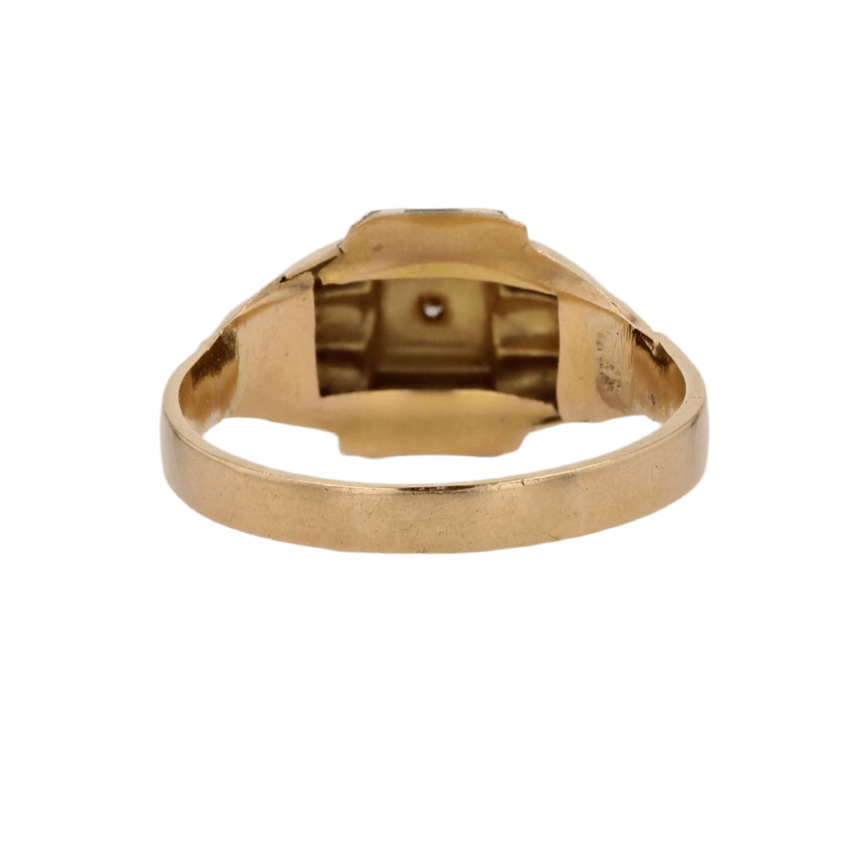 Bague Dôme en or jaune, or blanc et diamant - Castafiore