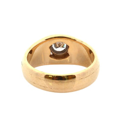 Bague Dôme en or jaune, platine et diamant - Castafiore