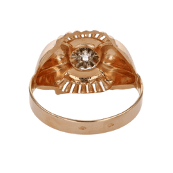 Bague Dôme en or rose et diamant - Castafiore