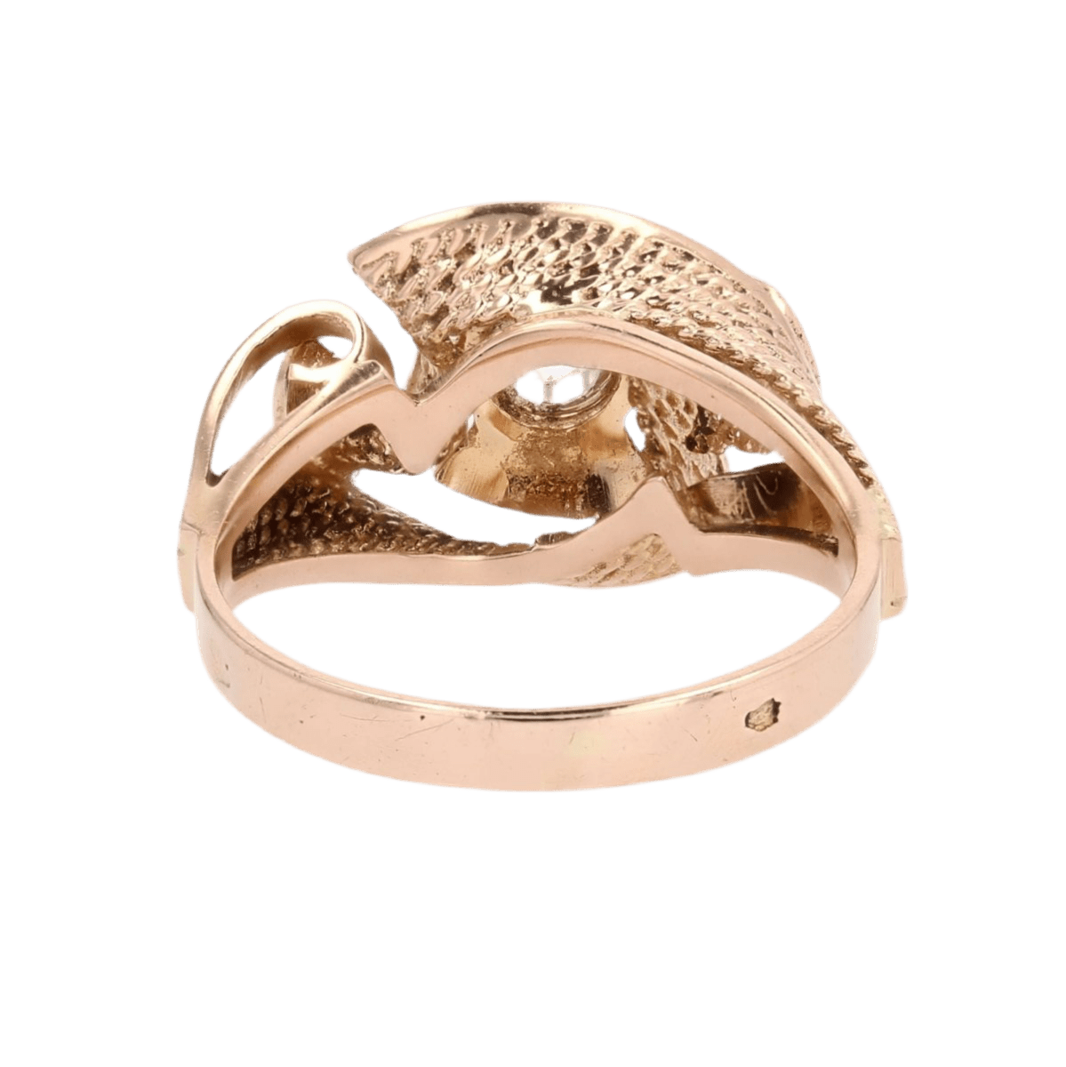 Bague Dôme en or rose et saphir - Castafiore