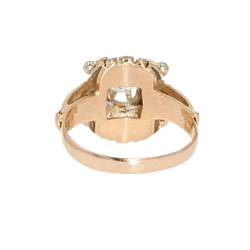 Bague Dôme en or rose, or blanc, perles et diamant - Castafiore