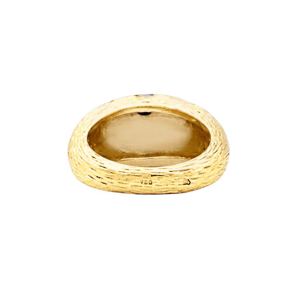 Bague Dôme FRED "Léopard" en or jaune et émail noir - Castafiore