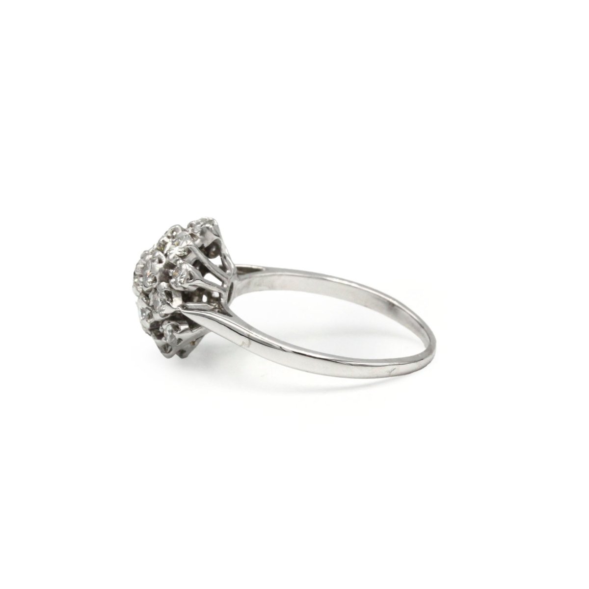 Bague Dôme - Or blanc & Diamants - Castafiore