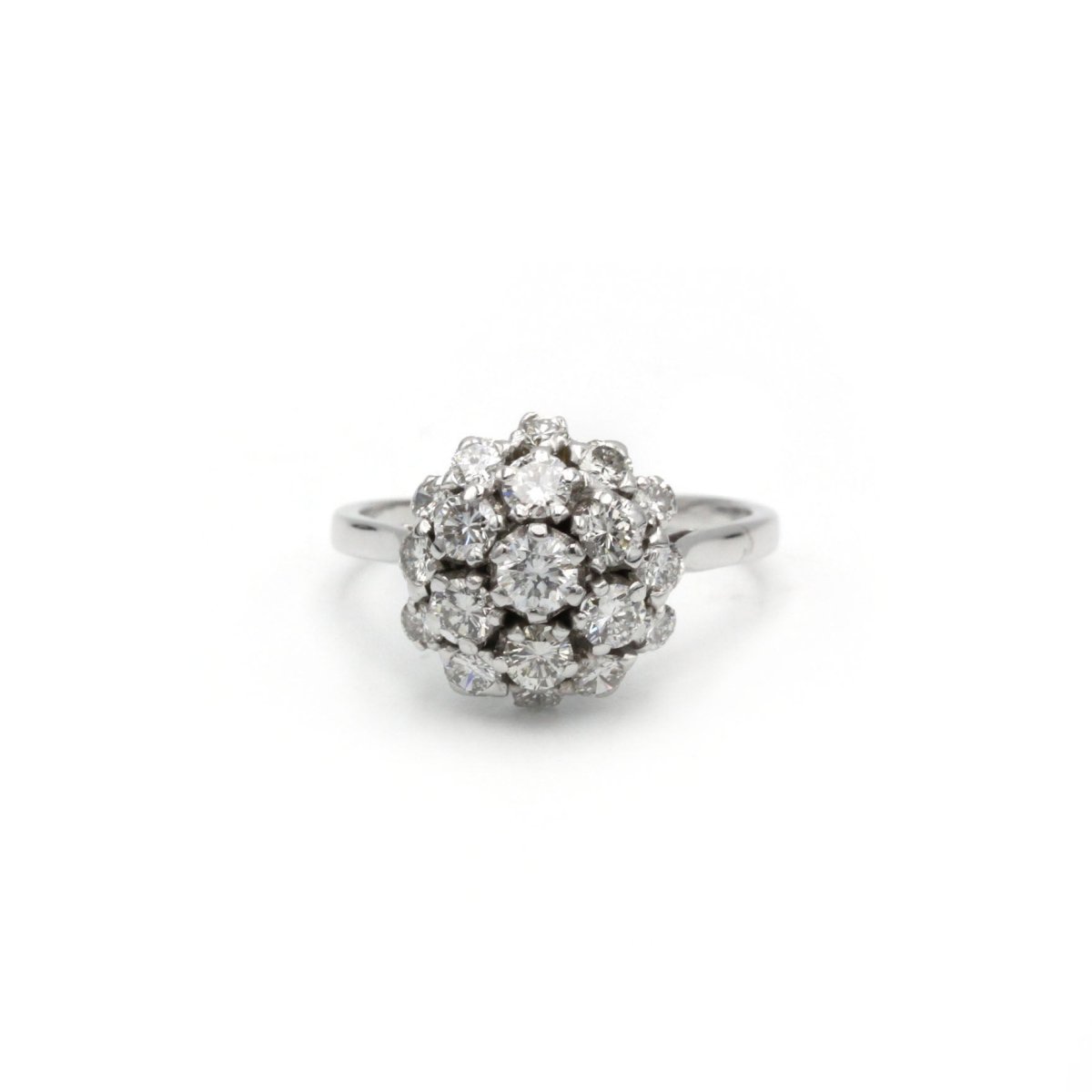 Bague Dôme - Or blanc & Diamants - Castafiore