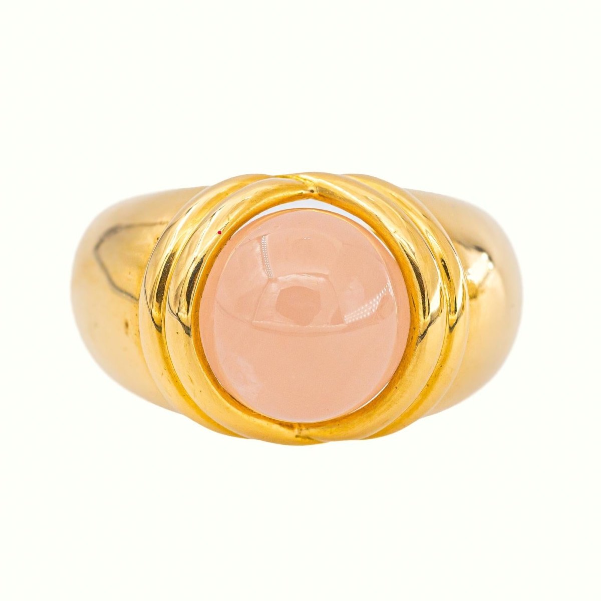 Bague Dôme Or jaune Œil de tigre - Castafiore
