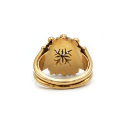 Bague Dôme - Or jaune, Platine et Diamants - Castafiore