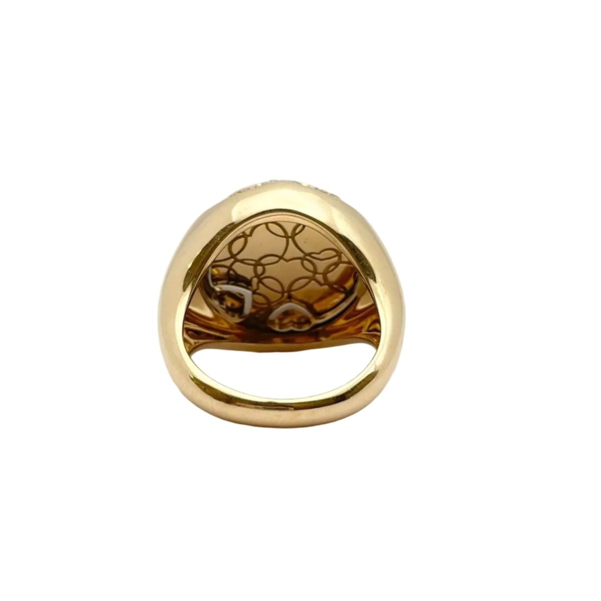 Bague Dôme PASQUALE BRUNI en or rose, quartz et diamants - Castafiore