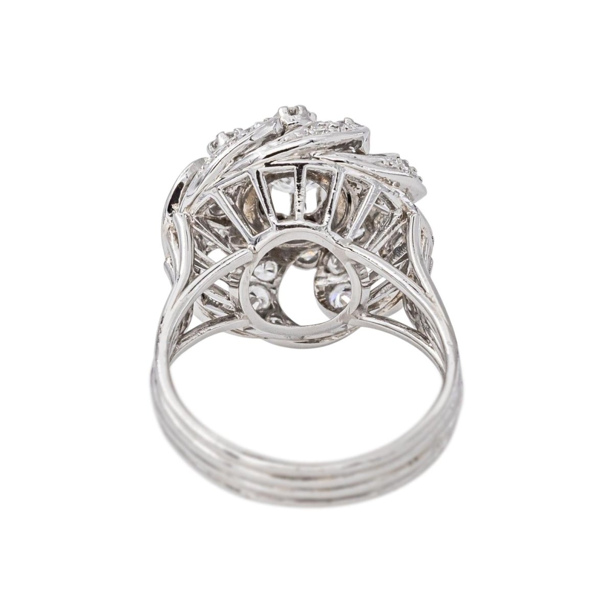 Bague Dôme Platine Diamant - Castafiore
