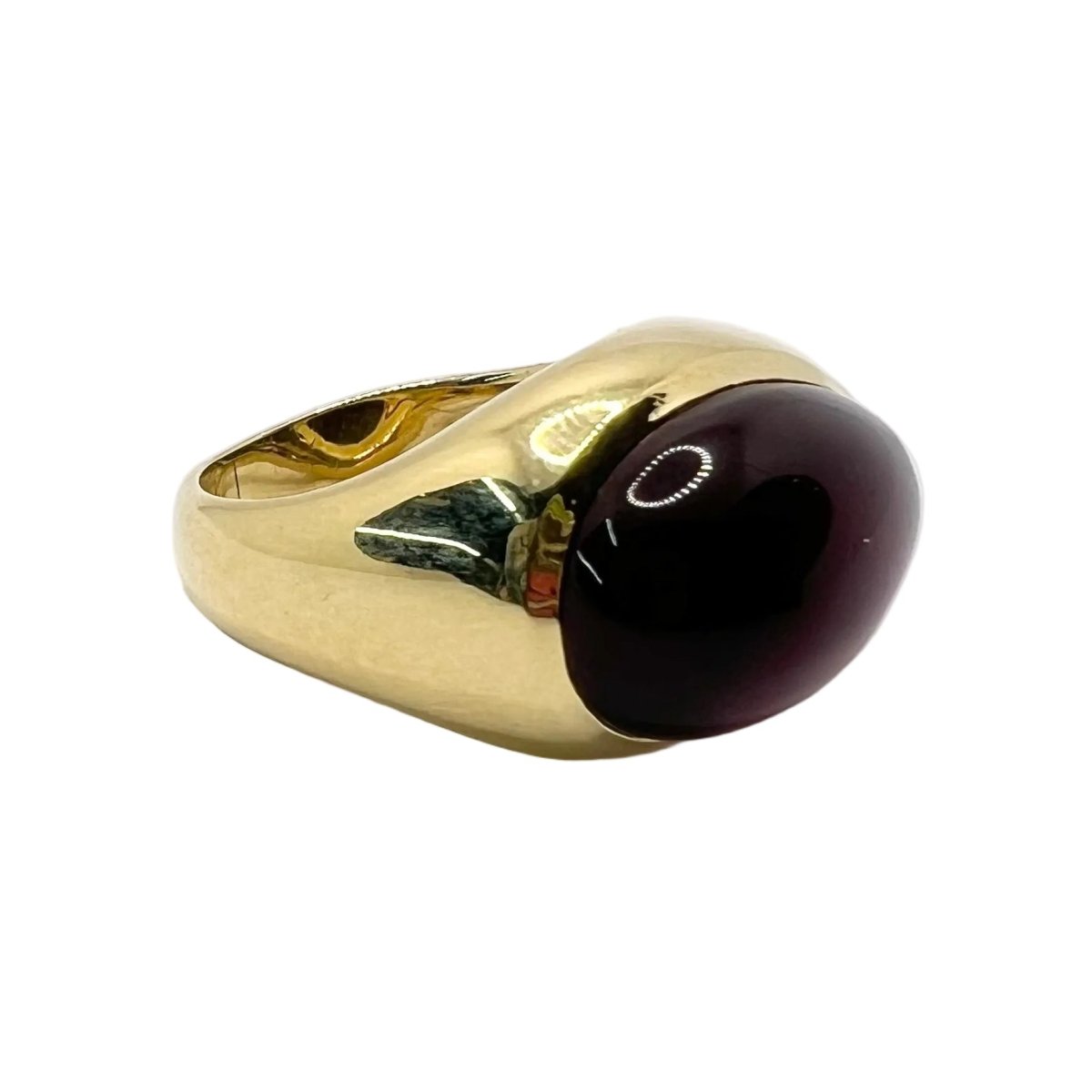 Bague Dôme POMELLATO en or jaune et grenat - Castafiore