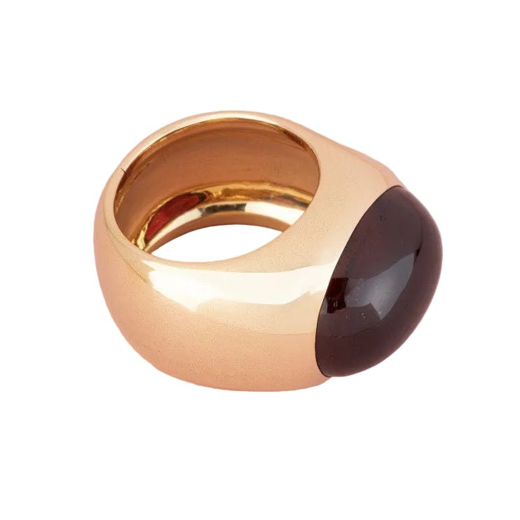 Bague Dôme POMELLATO en or jaune et grenat - Castafiore