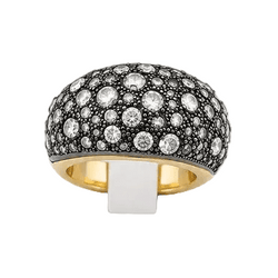 Bague Dôme POMELLATO "Tango" en or jaune et diamants - Castafiore