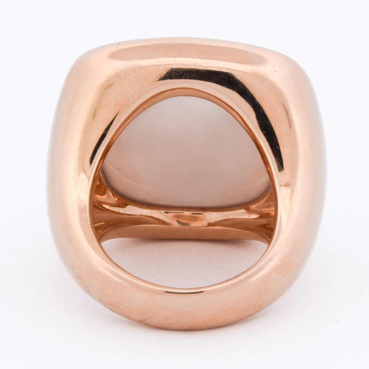 Bague Dôme POMELLATO "Victoria" en or rose et cacholong - Castafiore