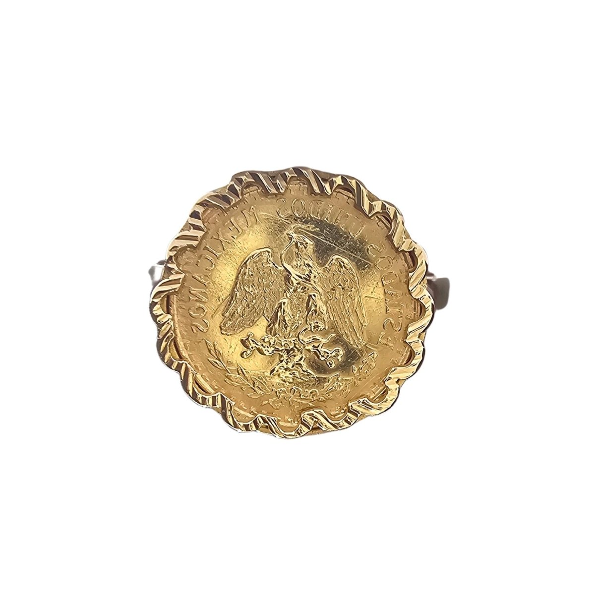 Bague "Dos Pesos" en or jaune - Castafiore