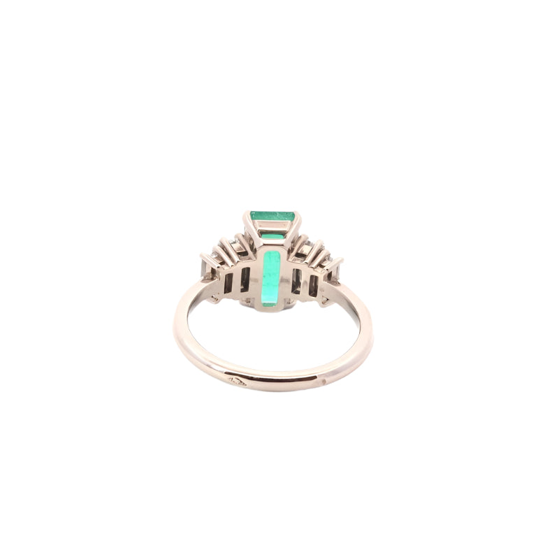 Bague émeraude 1,89cts et diamants en or 18k - Castafiore