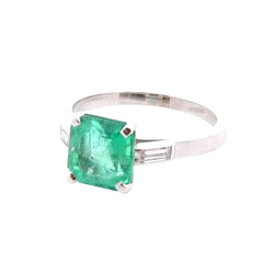 Bague ÉMERAUDE 2,16cts en platine et diamants - Castafiore