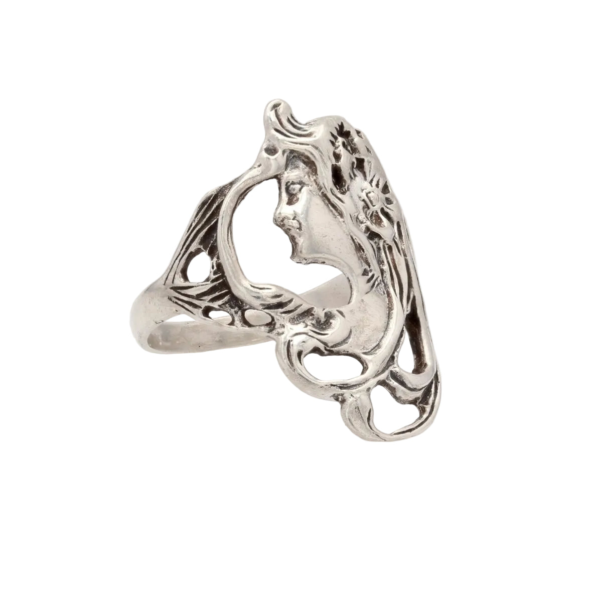 Bague en argent style Art Nouveau - Castafiore