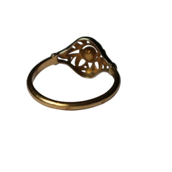 Bague en deux ors et perle - Castafiore