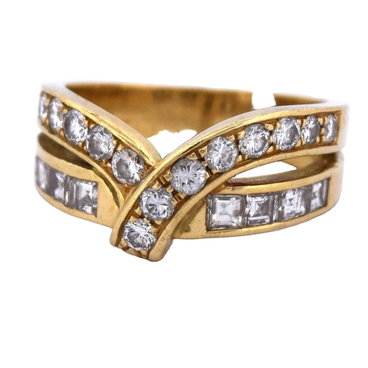 Bague en jaune et diamants - Castafiore