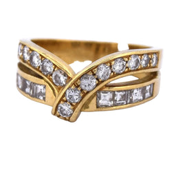 Bague en jaune et diamants - Castafiore