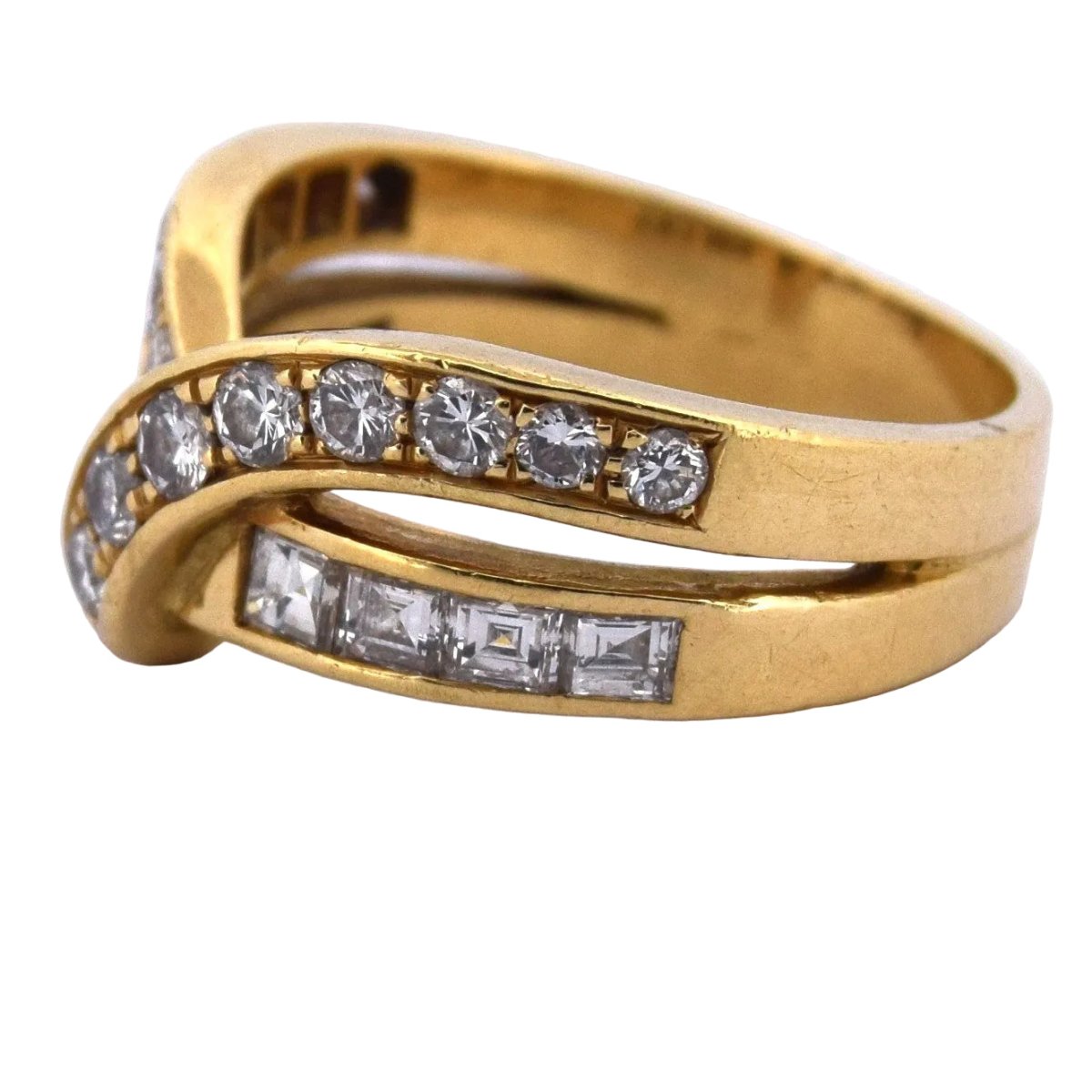 Bague en jaune et diamants - Castafiore