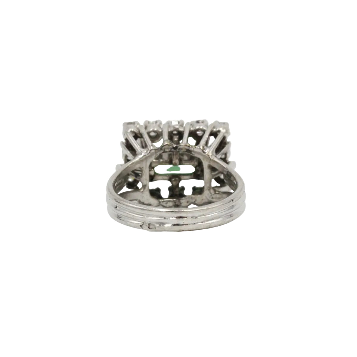 Bague en o blanc, diamants et tourmaline - Castafiore