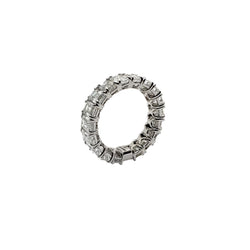 Bague en or 18 carats avec diamants naturels de taille émeraude totalisant 9,34 carats - Castafiore