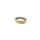 Bague en or 18 carats avec diamants naturels, inscription Poli - Castafiore