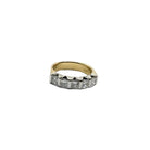 Bague en or 18 carats avec diamants naturels, inscription Poli - Castafiore