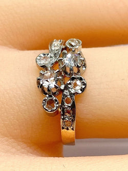 Bague en or 18 carats en diamants, époque 1900 - Castafiore