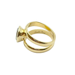 Bague en or 18KT avec aigue - marine naturelle ct 3.40 GOUBLE' PARIS - Castafiore