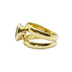 Bague en or 18KT avec aigue - marine naturelle ct 3.40 GOUBLE' PARIS - Castafiore