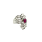 Bague en or 18KT avec diamants naturels et rubis - Castafiore