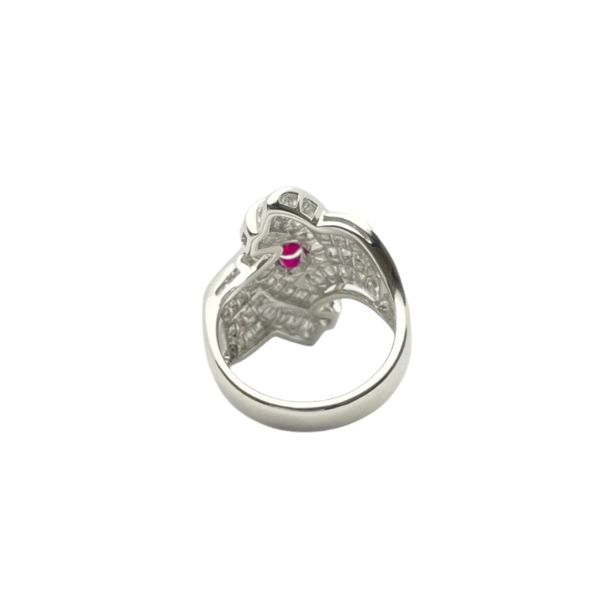 Bague en or 18KT avec diamants naturels et rubis - Castafiore