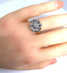 Bague en or blanc 18 carats et diamants - Castafiore