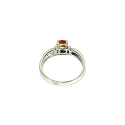 Bague en or blanc, citrine, et diamants - Castafiore