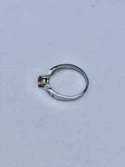 Bague En Or Blanc Diamants Et Citrine - Castafiore