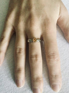 Bague En Or Blanc Diamants Et Citrine - Castafiore