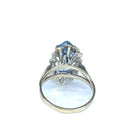 Bague en or blanc et aigue marine - Castafiore