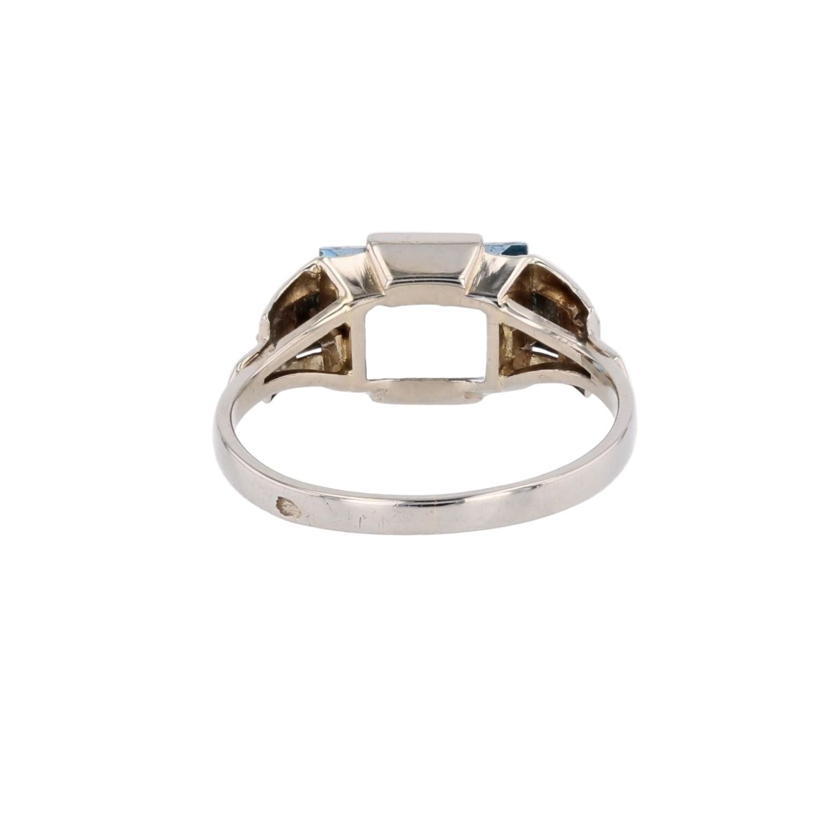 Bague en or blanc et aigue - marine - Castafiore