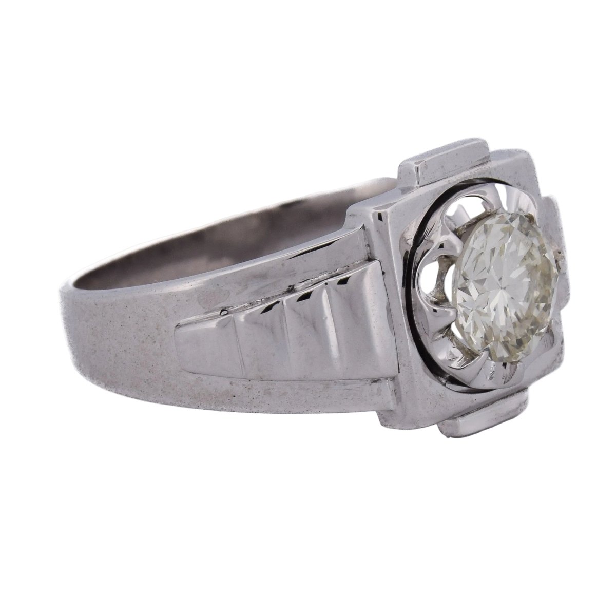 Bague en or blanc et diamant - Castafiore