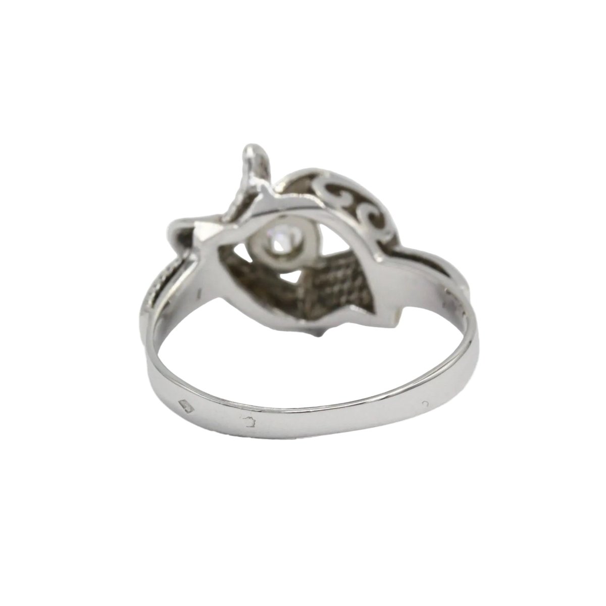 Bague en or blanc et diamant - Castafiore