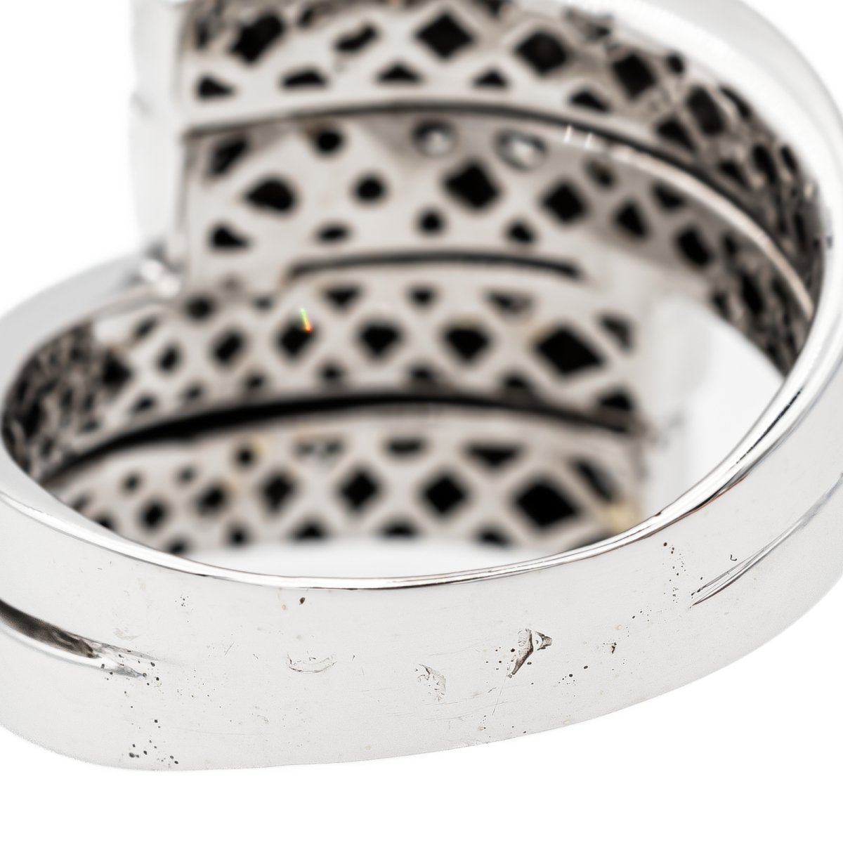 Bague en or blanc et diamant - Castafiore