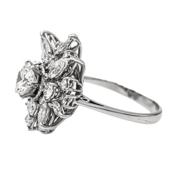 Bague en or blanc et diamant - Castafiore