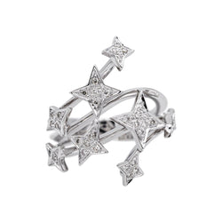 Bague en or blanc et diamant - Castafiore