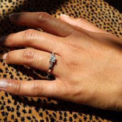 Bague Solitaire en or blanc et diamant